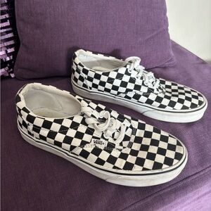 Vans Off The Wall Black White Checkerboard Sneaker Shoes Size (W) 8.5